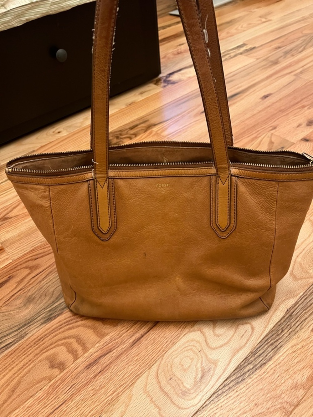 Tan Leather Fossil Bag